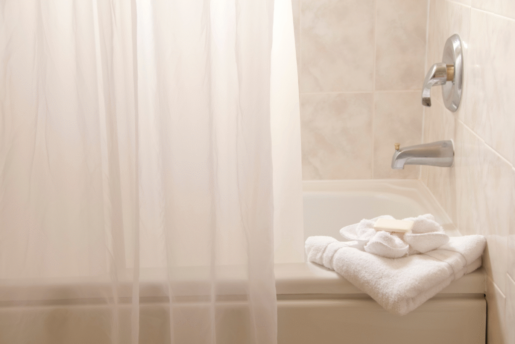 Vinyl shower curtains