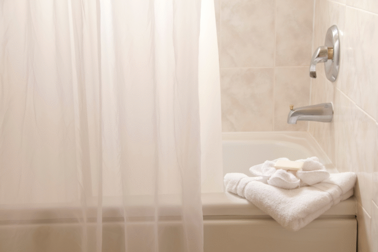 Vinyl shower curtains
