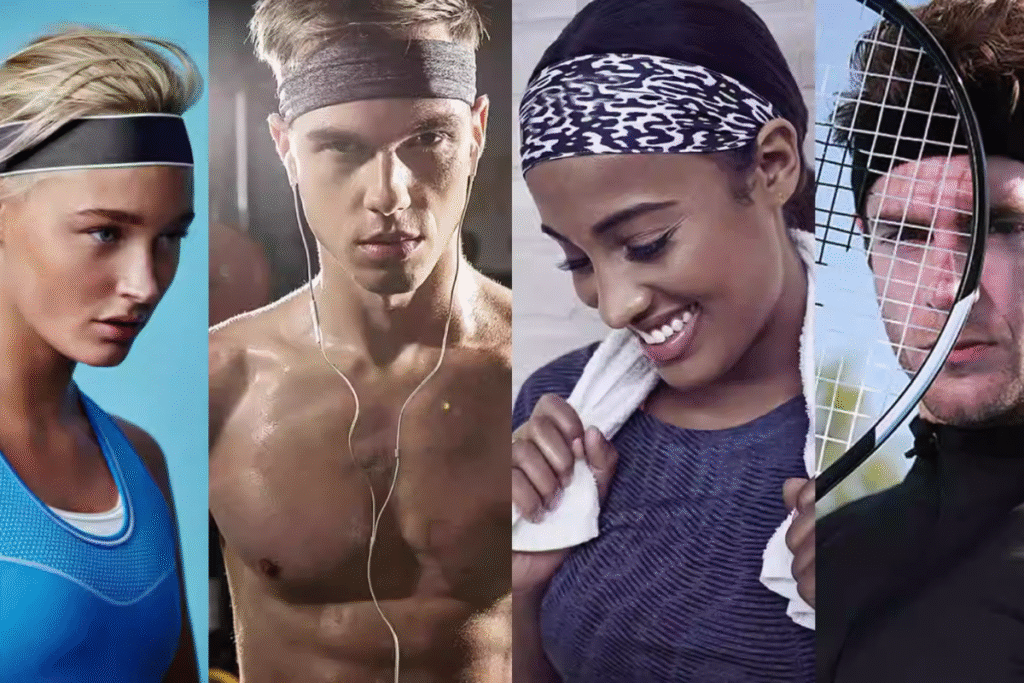 sweat-wicking headbands