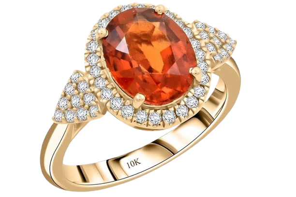 Luxoro Ceylon Hessonite Garnet Ring