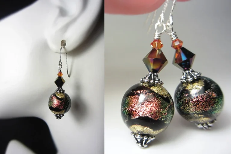 Murano style earrings