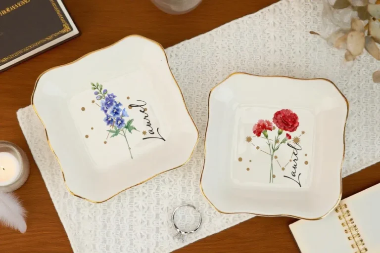 Birth Flower Ring Dish