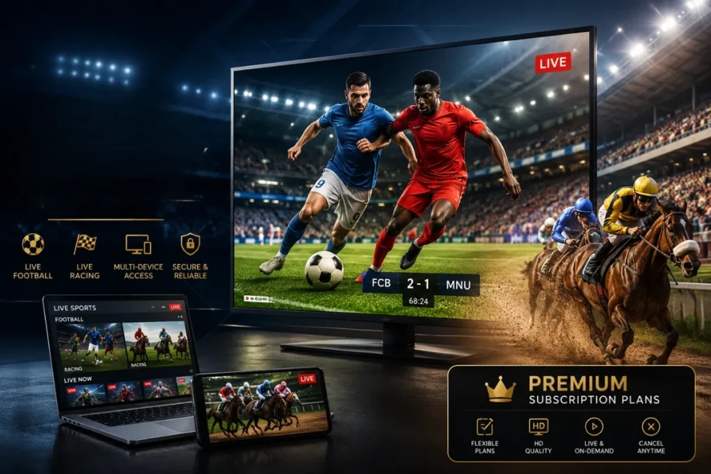 Premium Abonnementplannen voor sportstreaming voor live voetbal en races