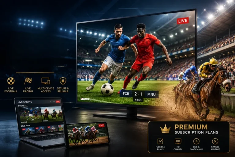Premium Abonnementplannen voor sportstreaming voor live voetbal en races
