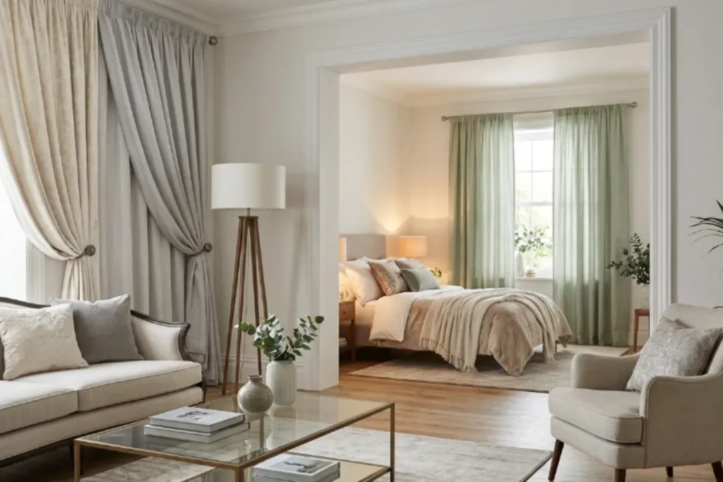 Stylish Curtain Designs for Elegant Living Rooms and Cozy Bedrooms Stylish Curtain Designs