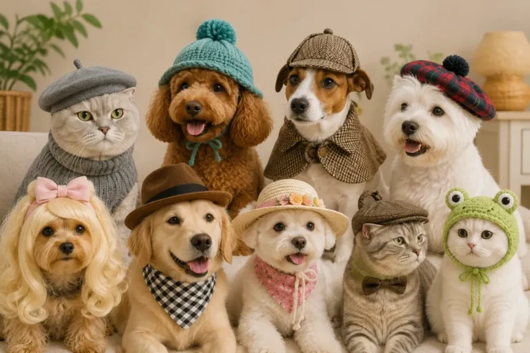 Creative Pet Hats and Wigs for Memorable Dress-Up Moments