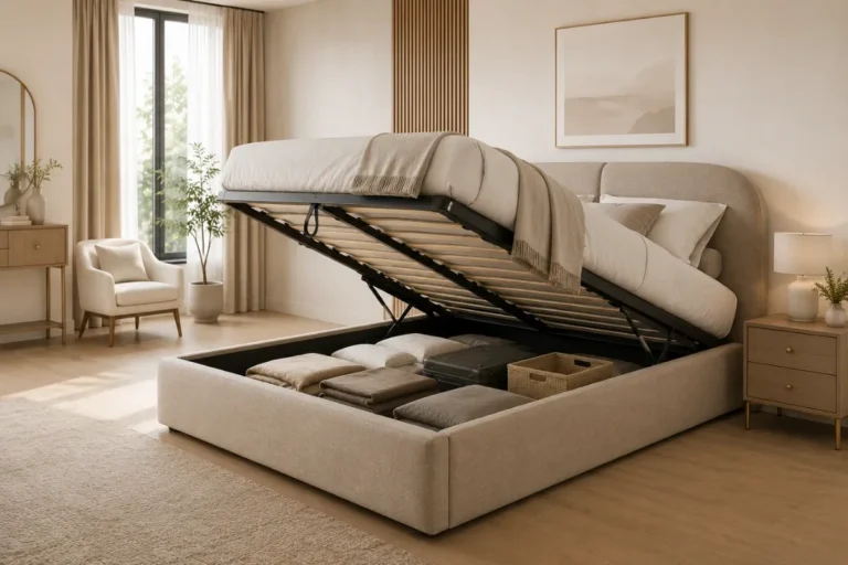 Lits avec rangement qui optimisent l’espace sans sacrifier le style