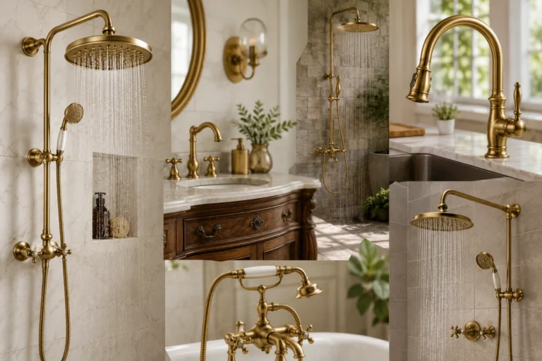 Premium Brass Faucets and Shower Systems for Elegant Bathrooms