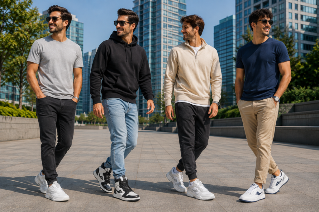 Herrenschuhe für komfortables Gehen, Alltag und aktive Lebensstile