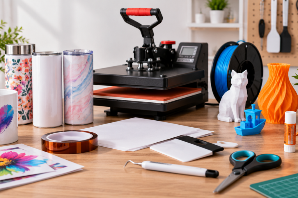 DIY Tool Accessories for Sublimation, 3D Crafting and Creative Projects