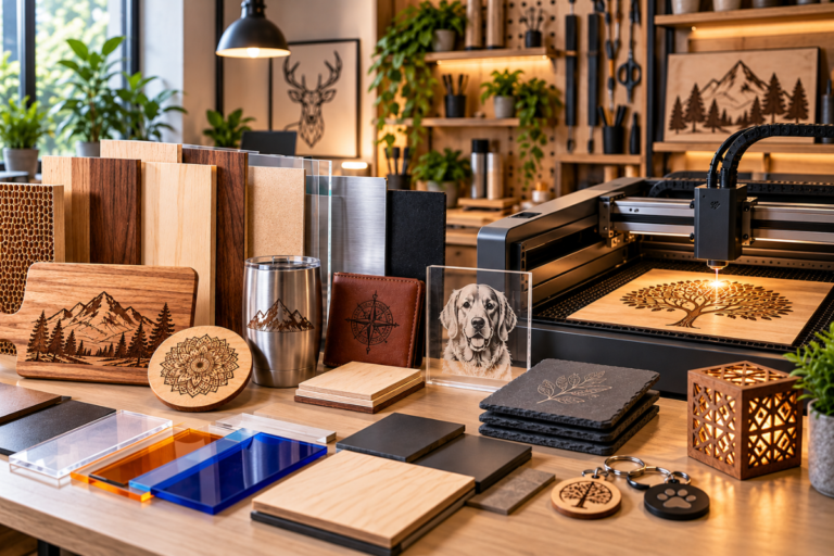 Popular Materials to Buy for Laser Cutting, Engraving, and Custom Projects